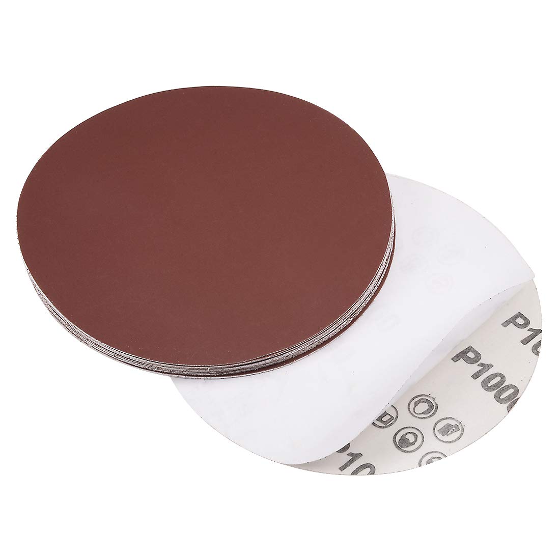 sourcing map 6" PSA Sanding Discs 1000 Grits Self Stick Aluminum Oxide Sandpaper for Random Orbital Sander Wood Metal Auto Dry Polishing 20pcs