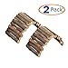 Hamiledyi Hamster Bridge Rat Ladder Wooden Bridge Toy for Small Animals Cage Wood Ladder Natural Hideout for Guinea Pig Chinchilla Ferret Reptile (Pack of 2) (2 Ladder)