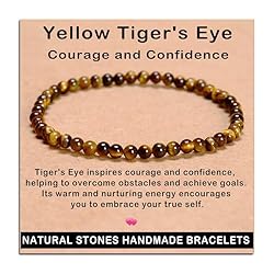 AD Beads Handmade Gemstone Stretch Elastic Bracelet