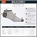 Ballston Lightweight 81% Merino Wool All Season Low Hiking Socks - 4 Pairs for Men and Women(Lunar Gray, L (Fits Men's Shoe 8-10, Women's 9-11))