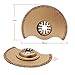 OCR Carbide Oscillating Saw Blades Multi Tool Saw Blades for Tile Grout Mortar Concrete 6Pcs (Gold-6pcs)