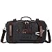 Mens Travel Backpack, Yousu Men's Large Canvas Carry on Backpacks 45L Travel Duffel Bag Backpack Vintage Hiking Bag Shoulder Bag 3-in-1 Black
