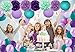 Mermaid Birthday Decorations/Frozen Party Supplies-Happy Birthday Banner Teal Lavender Purple Tissue Paper Flowers Pom Pom Paper Lanterns with Latex Balloons for Under The Sea Party Decorations