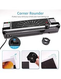 YE381   Máquina de laminar térmica para A3 A4 A6, para casa, oficina, escuela, uso con 20 bolsas, cortador de papel y esquinero