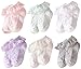 QandSweet Baby Girls' Eyelet Flower Socks Ankle Sock for Newborn Infant Toddlers Kids