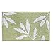 iDesign Leaves Microfiber Polyester Bath Mat, Non-Slip Shower Accent Rug for Master, Guest, and Kids' Bathroom, Entryway, 34