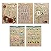 Donna Dewberry One Stroke Painting Instruction Reusable Teaching Paint Folk Art Double Sided Sheets Pack of 5