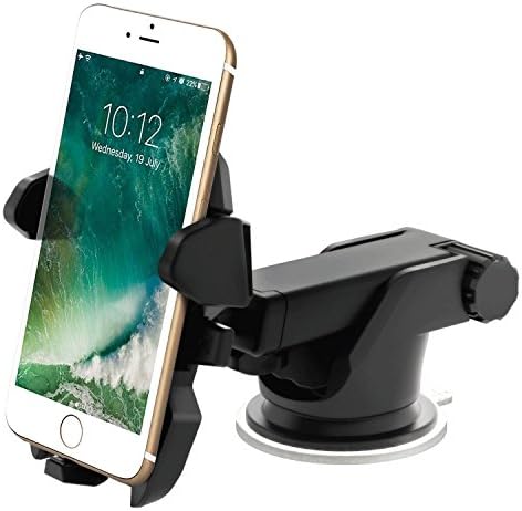 Grectek Car Phone Holder, Universal Car Dashboard Windshield Phone Mount for iPhone 7s 6s Plus 7 6 6s 5s 5c Samsung Galaxy S8 Edge S7 S6 Note 5 6 7 &amp; Smartphones