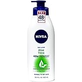 NIVEA Lotion Aloe Vera 48 Hour Pump, 16.9 Ounce