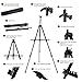 Easel Stand, Metal Adjustable Display Tripod Floor Easel Extend from 20.5” to 67” with Portable Bag for Painting Poster Whiteboard in Wedding School Office Black