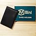 Villini Leather Slim Credit Card Holder - Front Pocket Wallet - Minimalist Card Case (Black)