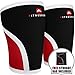 FITNESSERY Knee Sleeves for Crossfit, Powerlifting, Weightlifting and Knee Support - 7mm Knee Sleeves - Knee Sleeves Crossfit - Knee Sleeves Powerlifting - Knee Compression Sleeve x 2