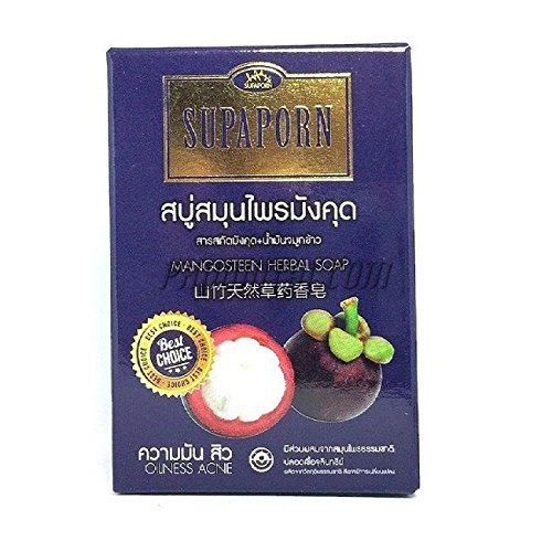 Mangosteen Herbal Soaps Fruit Thai Extract & Rice Germ Oil Spa Aroma Skin by jawnoy