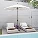 California Umbrella Astella ALUS906117-P04 Alus Series 9 ft. Economy Market Umbrella – Navy Blue/Bronze