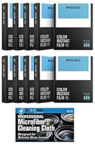 Impossible PRD4514 Color Film for Polaroid 600 Cameras - 10 Pack
