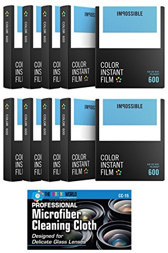 Impossible PRD4514 Color Film for For Polaroid 600 Cameras - 10 Pack