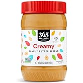 365 by Whole Foods Market, Creamy Peanut Butter Spread, No Stir, 16 Ounce