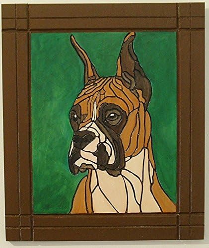 Pet Memorial, Dog, Boxer, Wood Wall Art, Pyrography, Wall Hanging