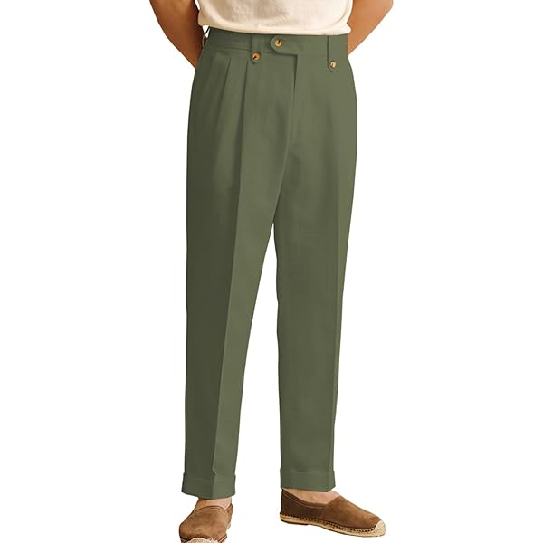Vatwib Men's Linen Pants Business Casual Pleated Dress Pants Beach Summer Lightweight Linen Trousers (Beige, 29W x 28L) at Amazon Men's Clothing store Vatwib Men's Linen Pants Business Casual Pleated Dress Pants Beach Summer Lightweight Linen Trousers (Beige, 29W x 28L) at Amazon Men's Clothing store