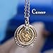 Sweet Romance Cancer Zodiac Sign Astrology Pendant Necklace - June and July Birthday Gifts
