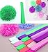 Kubert® 18pcs Mixed Sizes 8'' 10'' 14'' Premium Tissue Paper Pom-poms Flower Ball Wedding Party Outdoor Decoration - Royal Blue, Gold & White