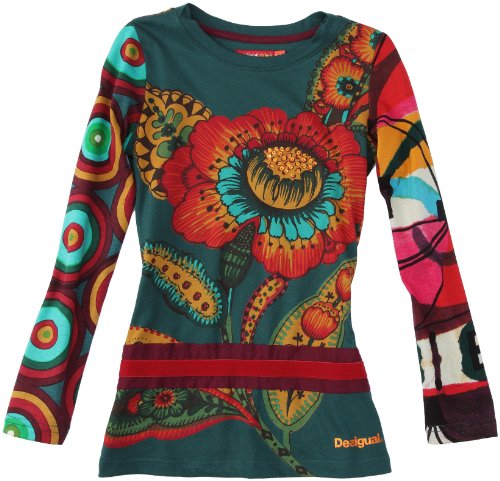 Desigual Girl's T-shirt Agudo 37T3018/4039 Verde (4)