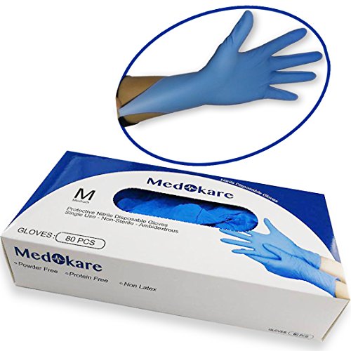 Medokare Disposable Incontinence Bed Pads - Includes Nitrile Gloves, Hospital Underpads 1500ml, Disposable Bed Liner Mat, 10g SAP, Waterproof Mattress Pad Protector (40Pack w/Tags and Nitrile Gloves)