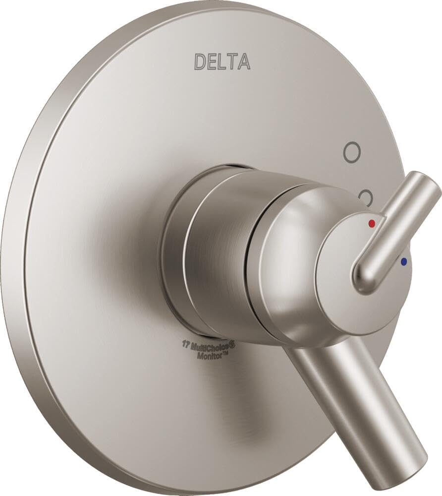 Photo 1 of Delta Faucet Trinsic 17 Series Dual-Function Shower Handle Valve Trim Kit, Stainless T17059-SS (Valve Not Included)