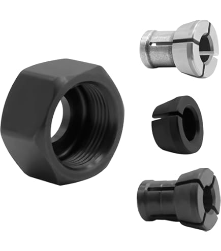 Huutnhs 1/4 Inch Collet Set – 6mm & 8mm Replacement For Makita RT0700C, RP0900, RP2301FCXK, DRT50Z & More Trimmer/Routers
