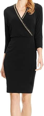 Calvin Klein oro arandela la Sobrepelliz vaina vestido de las mujeres