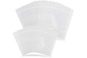 ERKOON 200 Pieces Small Clear Ziplock Bags Resealable Zipper Poly Bags Ziplock Storage Plastic Zip Bags for Jewelry, Candy, P