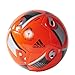 adidas Performance Euro 16 Glider Soccer Ball, Solar Red/Black/Iron Metallic, Size 5