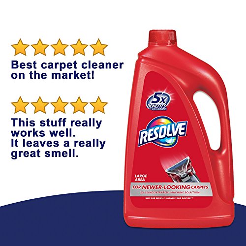 Resolve Professional Steam Carpet Cleaner Solution Shampoo, 96oz, 2X Concentrate, Safe for Bissell, Hoover & Rug Doctor - Thumbnail 5