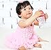 ANDI ROSE Baby Toddlers Floral Printed Ruffle Romper Baby Girl Infant Size M (Size S(0-6Months), Pink)