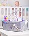 Baby Diaper Caddy Organizer - Large Diaper Caddy Tote - Baby Shower Gift for Boy Girl - Changing Table Organizer - Newborn Registry Must Have - Cloth Diaper Caddy - Baby Toys Organizer