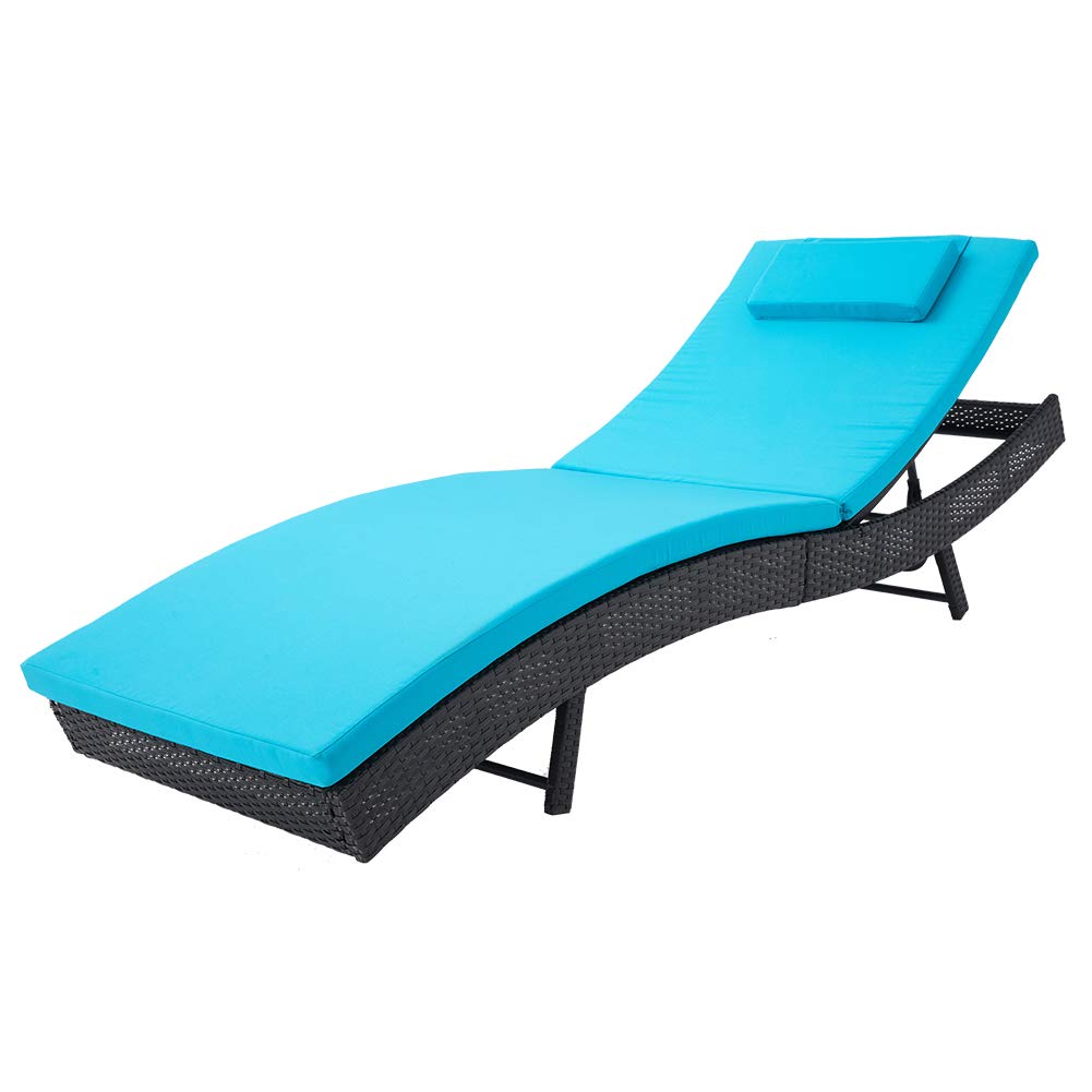 Amazon Com Outroad Patio Folding Lounge Chair Wicker