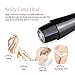 Hair Removal for Women Waterproof Facial Hair Removal Painless Nose Hair Trimmer with Rechargeable USB Cable (Black)