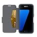 OTTERBOX Strada Series Leather Wallet Case for Samsung Galaxy S7 - Retail Packaging - Tempest Night (Tempest Blue/Navy Blue Leather)