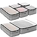 eBags Hyper-Lite Travel Packing Cubes - Lightweight - Ultimate Packer Organizers - 7pc Set - (Grey)