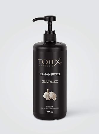 TOTEX Garlic Shampoo - Knoblauchshampoo 750ml gegen Haarsausfall - für mehr Volumen