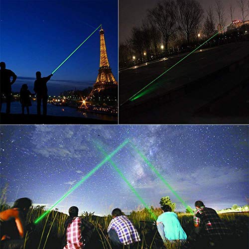 Green Laser Pointer Tactical Hunting Rifle Scope Sight Laser Pen, Demo Remote Pen Pointer Projector Travel Outdoor Flashlight, LED Interactive Baton Funny Laser Toy