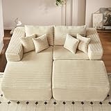 ovios 81" Oversized Sectional Double Lounge Chaise