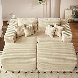 ovios 81" Oversized Sectional Double Lounge Chaise