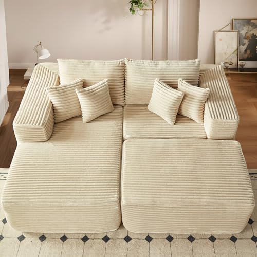 ovios 81" Oversized Sectional Double Lounge Chaise