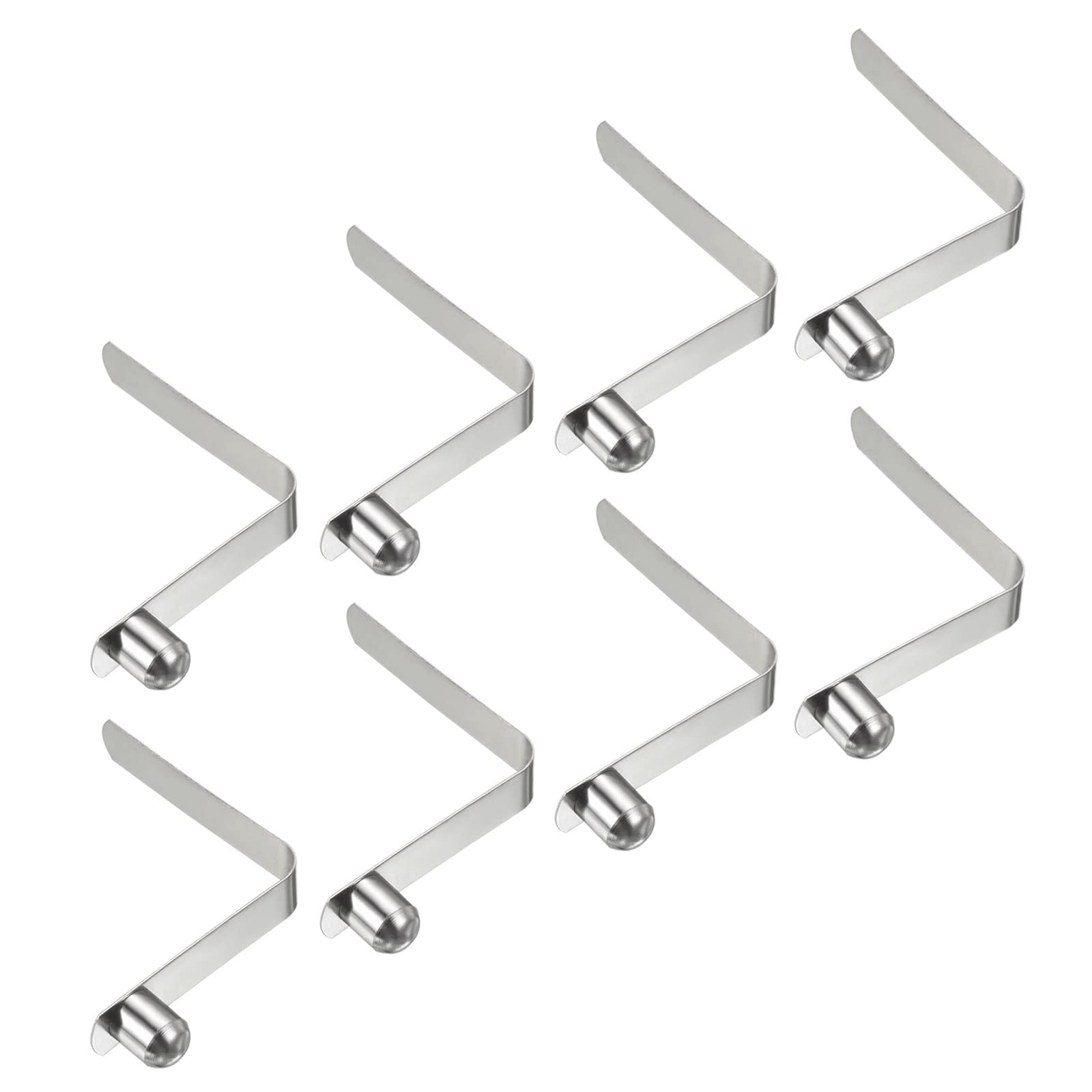 PATIKIL 11x9mm Kayak Paddle Snaps, 8 Pack Pole Push Button Spring Clips Steel Solid Button Locking Tube Single Pin for Camping Awning Tent Pole