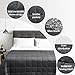 Cozynight Weighted Blanket 20Lbs(60''x80'',Dark Grey,Queen Size), Heavy Blanket with Weighted Glass Beads Release Stress and Give You a Deep Sleep in The Night