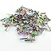 CrazyPiercing New Wholesale 100PCS Set 16g UV Labret Lip Tragus Bars Barbell Rings Body Jewelery