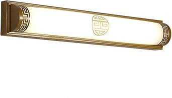 Luces de espejo de tocador de baño de metal retro, LED 20w Acrílico