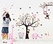 Cartoon Cute Monkeys Big Trees Removable Wall Stickers Home Decor Decals For Children's Room Nursery, Set Of 2 Sheets (elephant-tree)