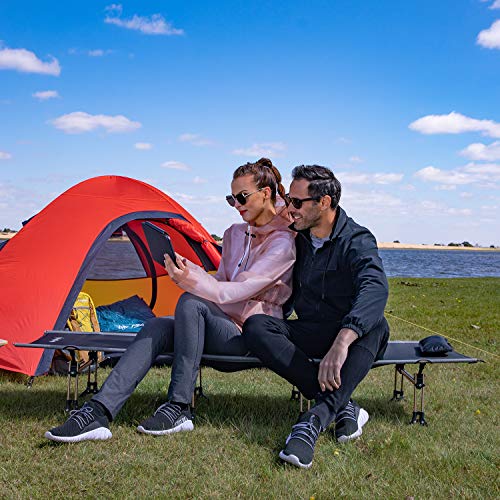 KingCamp Ultralight High Camping Cot for Adults up to 440lbs, Compact